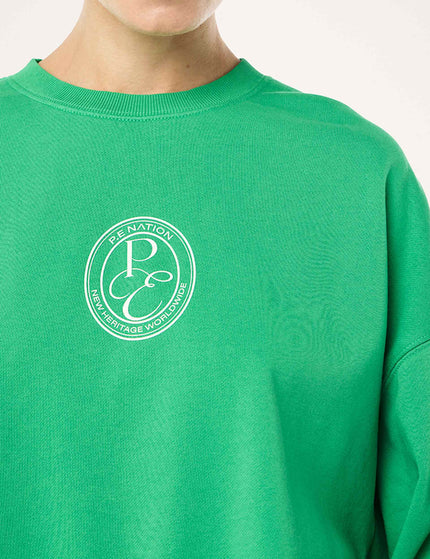 PE Nation Exposition Sweat - Washed Kelly Greenimage3- The Sports Edit