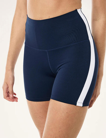 PE Nation Highgate 5" Bike Short - Dark Navy/Optic Whiteimage1- The Sports Edit