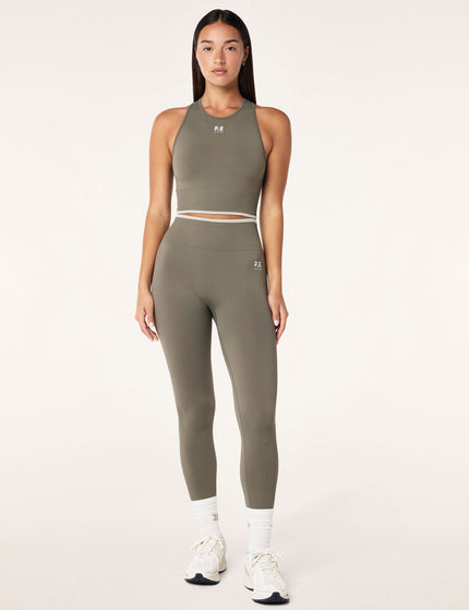 PE Nation Restore Seamless Legging - Khakiimage2- The Sports Edit