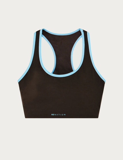 PE Nation Stellar Sports Bra - Coffeeimage6- The Sports Edit
