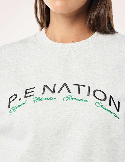 PE Nation Volume Sweat - Grey Marleimage3- The Sports Edit