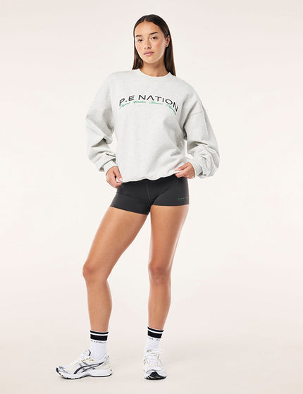 PE Nation Volume Sweat - Grey Marleimage4- The Sports Edit
