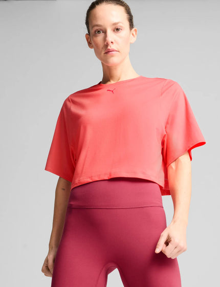 PUMA Cloudspun Mesh Tee - Peach Frostimage1- The Sports Edit