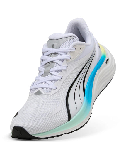 PUMA Electrify NITRO 4 Running Shoes - White/Mint Melt/Speed Blueimage3- The Sports Edit
