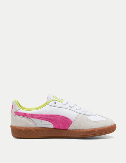 PUMA Palermo Leather Sneakers - White/Fluro Pinkimage1- The Sports Edit