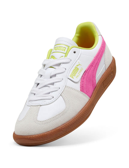 PUMA Palermo Leather Sneakers - White/Fluro Pinkimage4- The Sports Edit