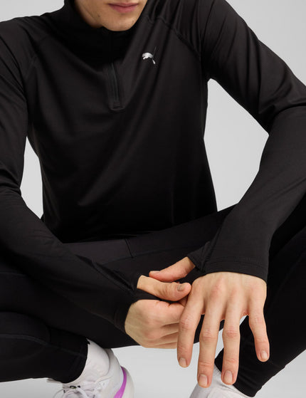 PUMA Run Velocity Cloudspun 1/4 Zip - Blackimage3- The Sports Edit