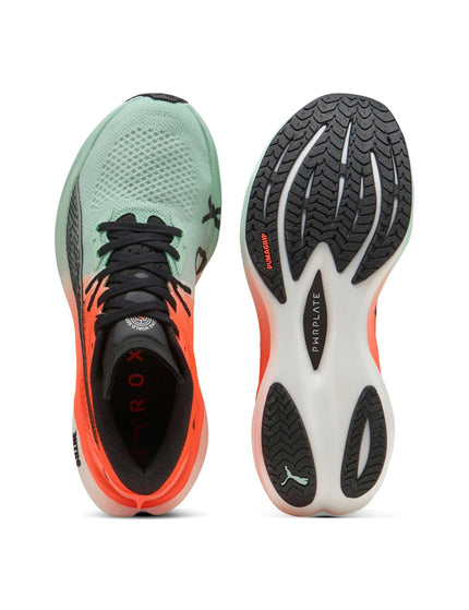 PUMA Puma x Hyrox Deviate NITRO 3 Running Shoes - Mint Melt/Glowing Redimage6- The Sports Edit