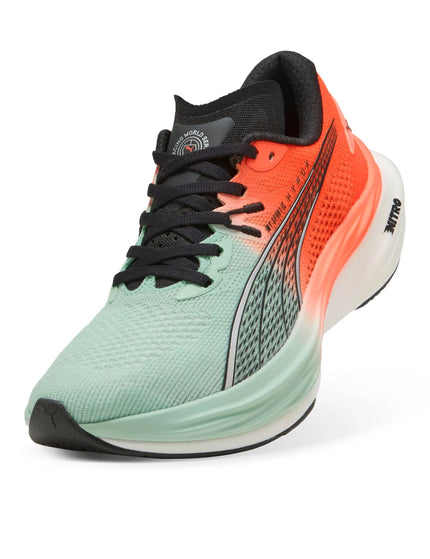 PUMA Puma x Hyrox Deviate NITRO 3 Running Shoes - Mint Melt/Glowing Redimage3- The Sports Edit