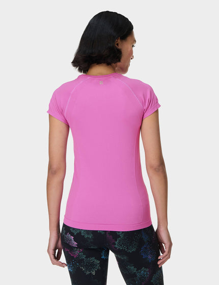 Sweaty Betty Athlete Seamless Gym T-Shirt - Allium Pinkimage2- The Sports Edit