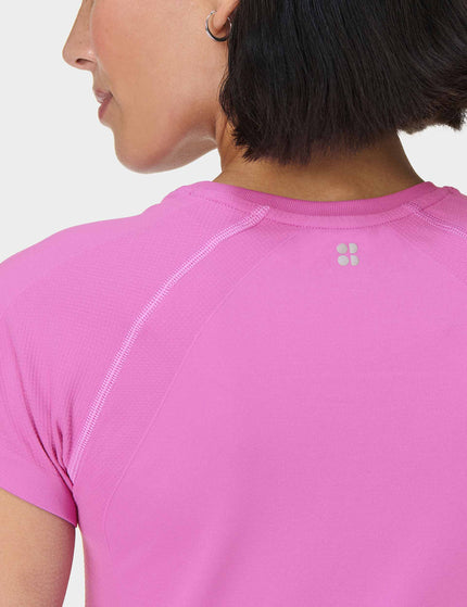 Sweaty Betty Athlete Seamless Gym T-Shirt - Allium Pinkimage3- The Sports Edit