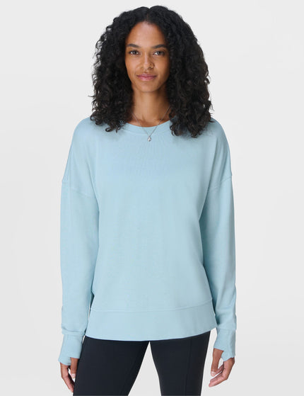 Sweaty Betty After Class Longline Sweatshirt - Vista Blueimage1- The Sports Edit