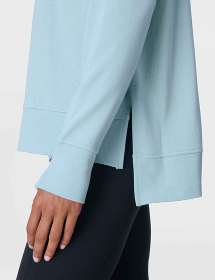 Sweaty Betty After Class Longline Sweatshirt - Vista Blueimage5- The Sports Edit