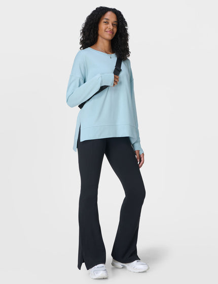 Sweaty Betty After Class Longline Sweatshirt - Vista Blueimage6- The Sports Edit