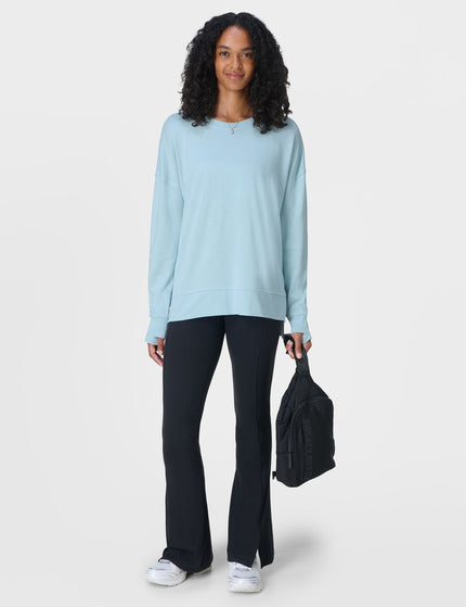 Sweaty Betty After Class Longline Sweatshirt - Vista Blueimage7- The Sports Edit