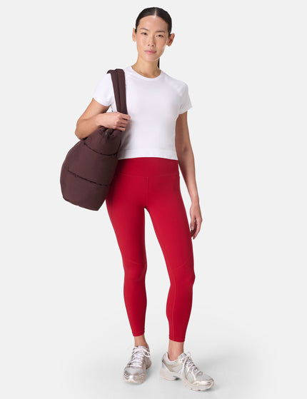 Sweaty Betty Athlete Crop Seamless Workout T-Shirt - Whiteimage4- The Sports Edit