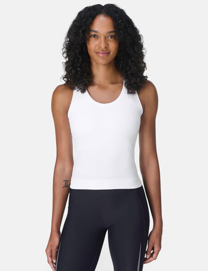 Sweaty Betty Athlete Crop Seamless Workout Vest - Whiteimage1- The Sports Edit