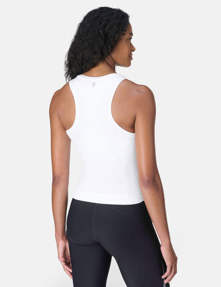 Sweaty Betty Athlete Crop Seamless Workout Vest - Whiteimage2- The Sports Edit