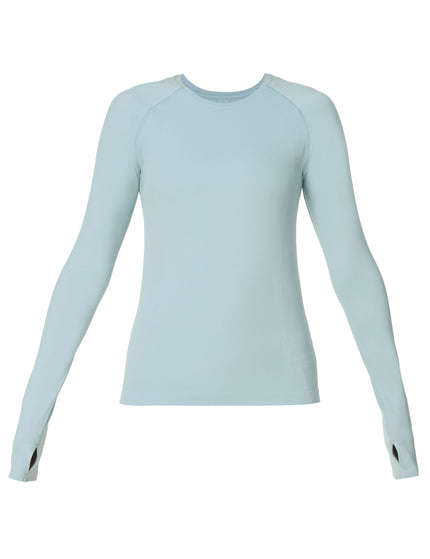 Sweaty Betty Athlete Seamless Workout Long Sleeve Top - Vapour Blueimage6- The Sports Edit