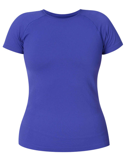 Sweaty Betty Athlete Seamless Workout T-Shirt - Rich Blueimage8- The Sports Edit