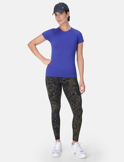 Sweaty Betty Athlete Seamless Workout T-Shirt - Rich Blueimage6- The Sports Edit