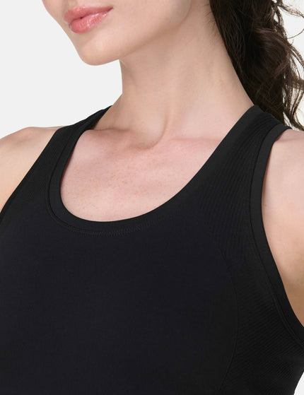 Sweaty Betty Athlete Seamless Workout Vest - Blackimage3- The Sports Edit