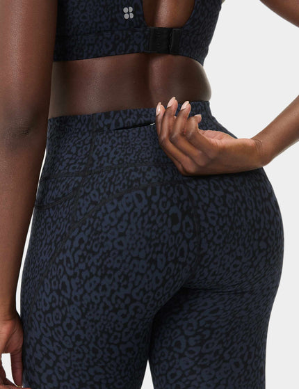 Sweaty Betty Power 7/8 Gym Leggings - Blue Halftone Leopard Printimage5- The Sports Edit