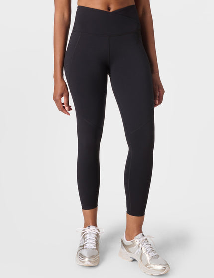 Sweaty Betty Power 7/8 Wrap Waist Gym Leggings - Blackimage1- The Sports Edit