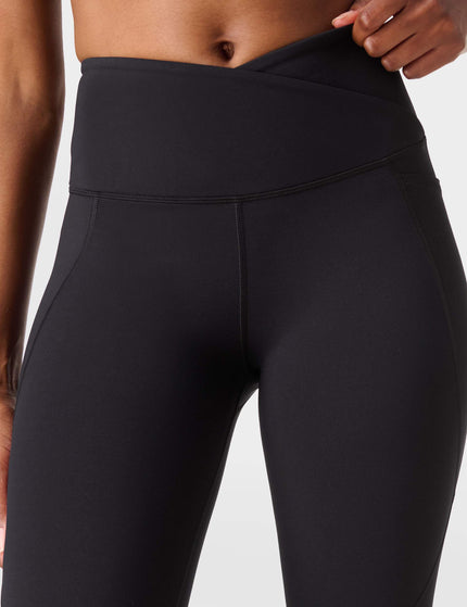 Sweaty Betty Power 7/8 Wrap Waist Gym Leggings - Blackimage3- The Sports Edit