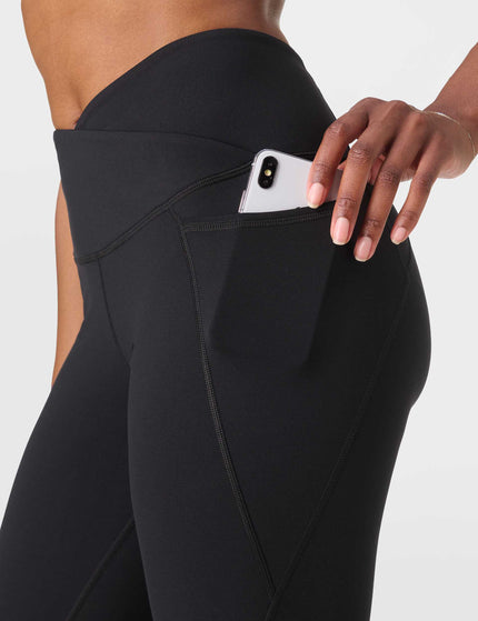 Sweaty Betty Power 7/8 Wrap Waist Gym Leggings - Blackimage4- The Sports Edit