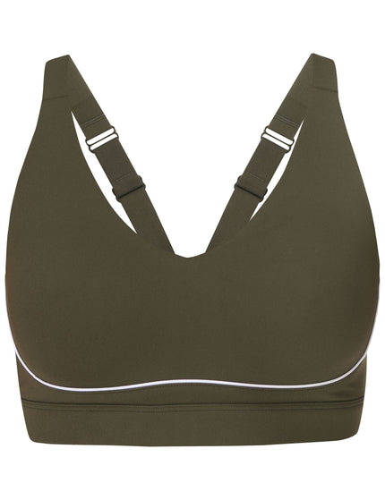 Sweaty Betty Power Pulse Bra - Nori Green/Whiteimage8- The Sports Edit