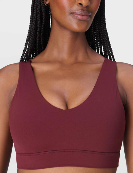 Sweaty Betty Ultimate Studio Voop Bra - Garnet Redimage3- The Sports Edit