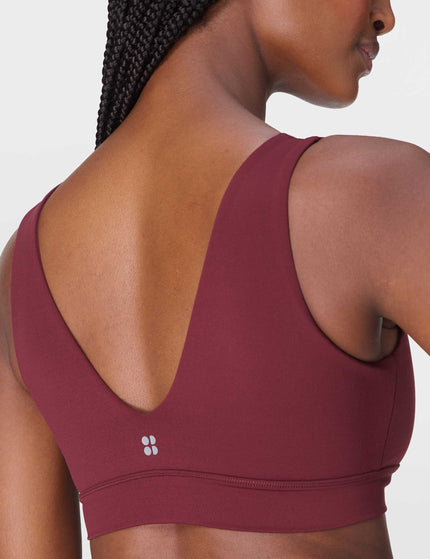 Sweaty Betty Ultimate Studio Voop Bra - Garnet Redimage4- The Sports Edit