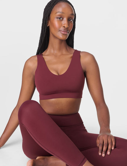 Sweaty Betty Ultimate Studio Voop Bra - Garnet Redimage5- The Sports Edit