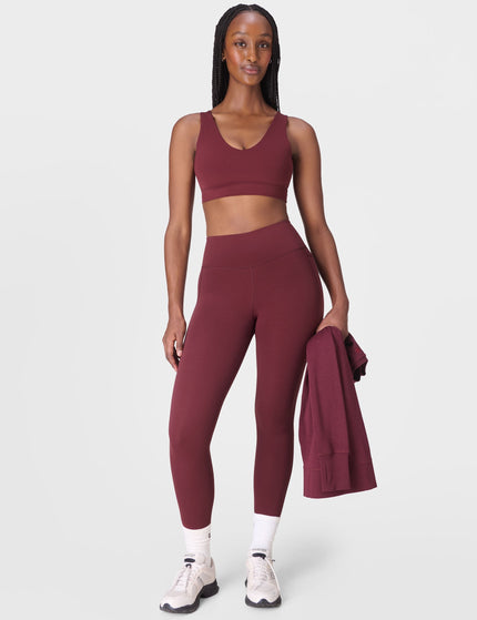Sweaty Betty Ultimate Studio Voop Bra - Garnet Redimage6- The Sports Edit