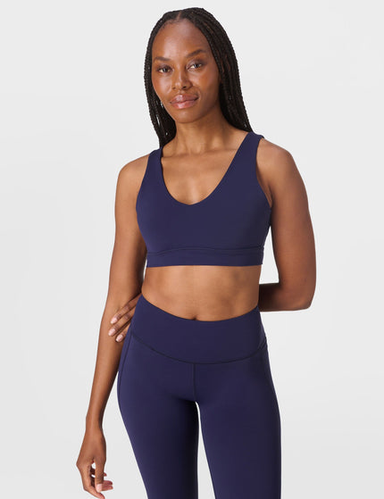 Sweaty Betty Ultimate Studio Voop Bra - Midnight Navy Blueimage1- The Sports Edit
