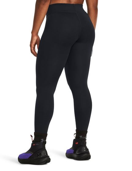 Under Armour ColdGear Leggings - Black/Whiteimage2- The Sports Edit