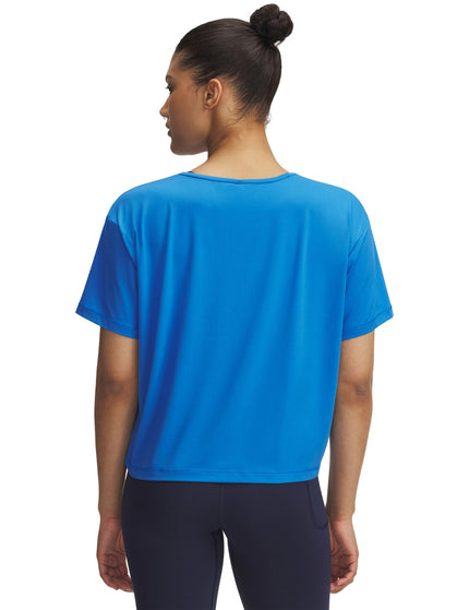 Under Armour Motion Short Sleeve - Blue Atlantis/Whiteimage2- The Sports Edit