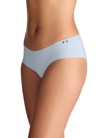 Under Armour Pure Stretch 3-Pack No Show Hipster - Blue Calm/Blue Smoke/Halo Greyimage3- The Sports Edit