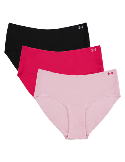 Under Armour Pure Stretch 3-Pack No Show Hipster - Shaded Fuchsiaimage1- The Sports Edit