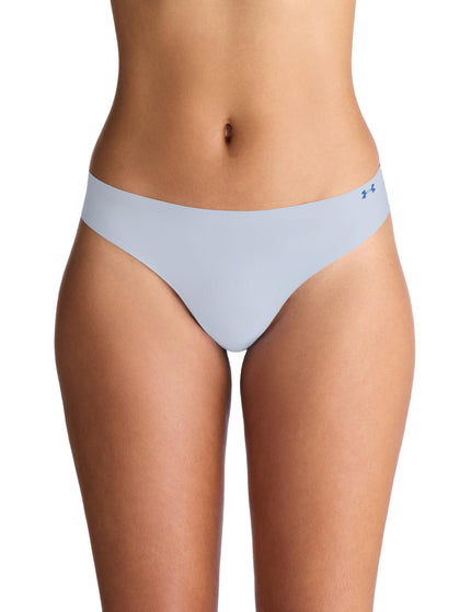 Under Armour Pure Stretch 3-Pack No Show Thong - Blue Calm/Blue Atlantis/Washed Navyimage2- The Sports Edit
