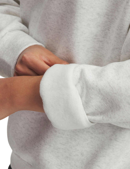 Under Armour Rival Fleece Oversized Crew - Distant Grey/Whiteimage3- The Sports Edit