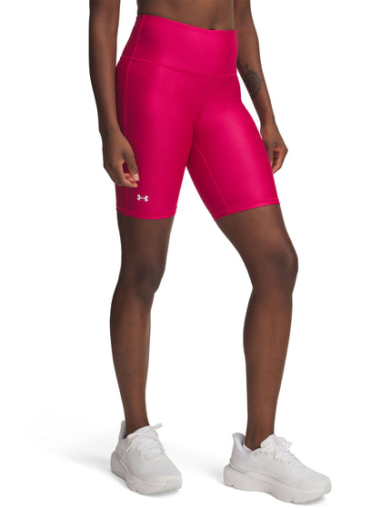Under Armour Tech Bike Shorts - Shaded Fuchsia/Whiteimage1- The Sports Edit