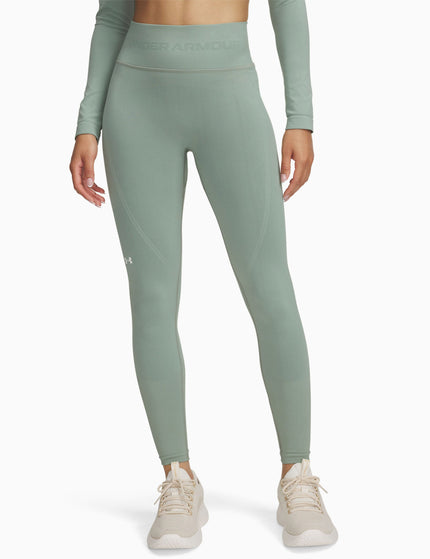 Under Armour Train Seamless Leggings - Silica Green/Whiteimage1- The Sports Edit