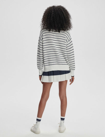 Varley Antonia Relaxed Cardigan - White/Blue Nightsimage7- The Sports Edit