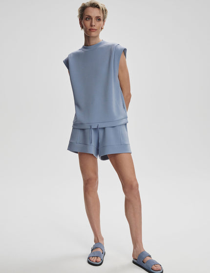 Varley Atrium High Waisted Short 4.5" - Rain Blueimage6- The Sports Edit