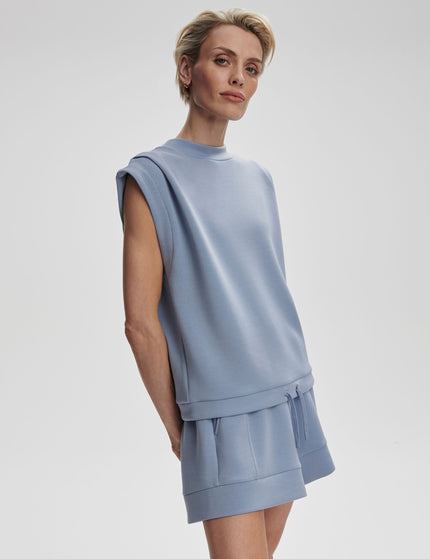 Varley Atrium High Waisted Short 4.5" - Rain Blueimage5- The Sports Edit