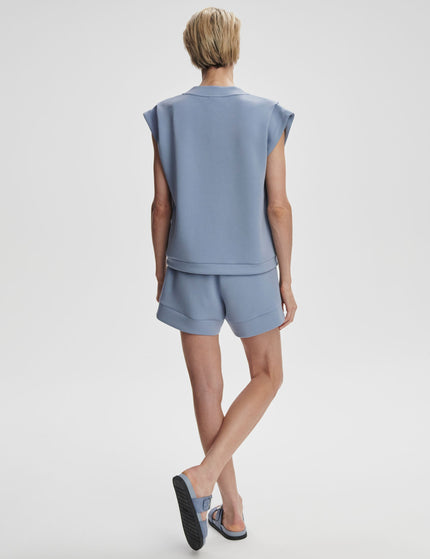 Varley Atrium High Waisted Short 4.5" - Rain Blueimage8- The Sports Edit