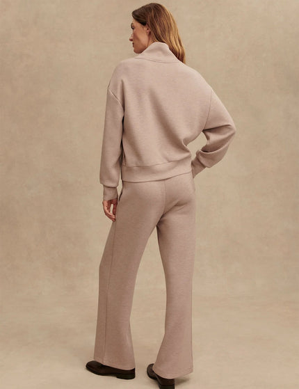 Varley Davidson Sweat - Taupe Marlimage4- The Sports Edit