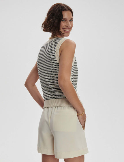 Varley Knowles Textured Knit Vest - Birchimage2- The Sports Edit